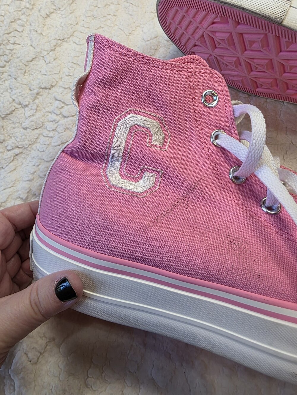 Converse Chuck Taylor All Star Platform Pink High Top Sneakers Women’s 10 - Picture 8 of 10